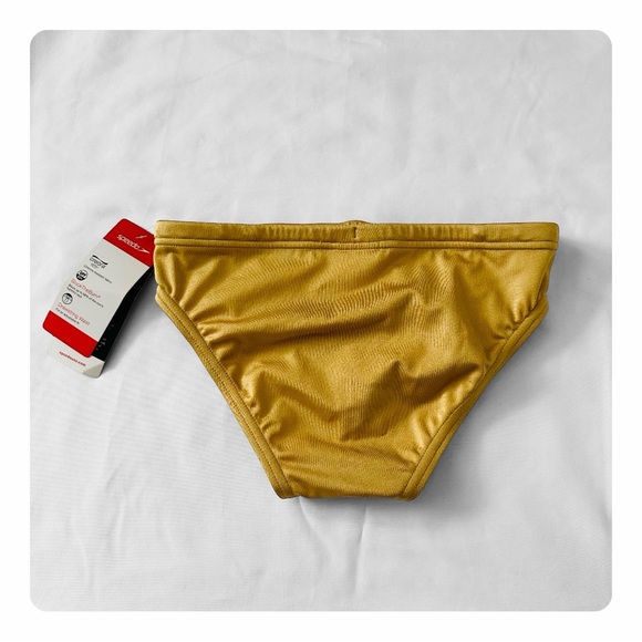 ★ NWT Speedo Men's Solid One Brief - Gold ★ - Picture 11 of 13